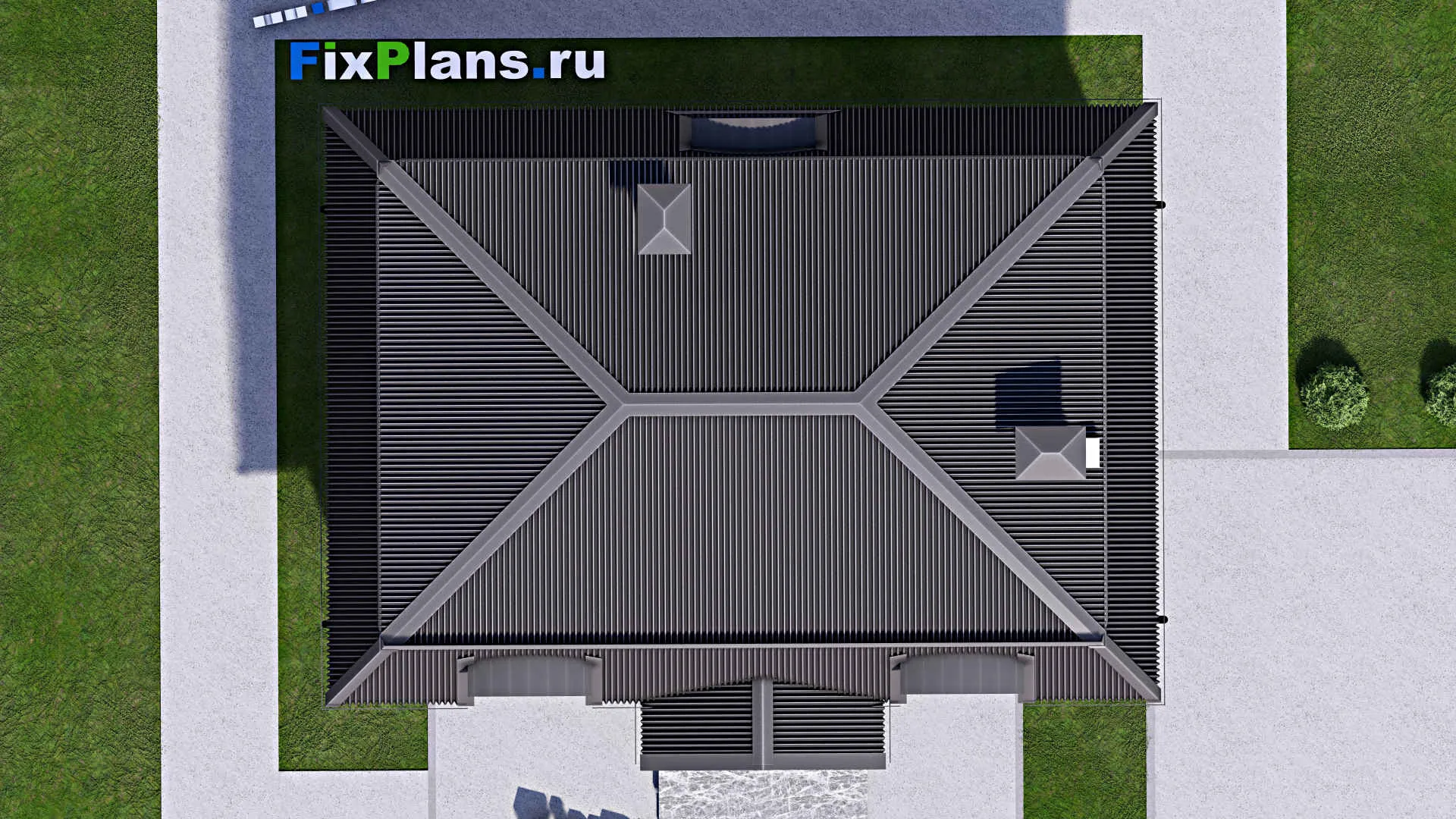 F-13454 - Проект дома с мансардой 8 на 9, площадью 90 м² с 2 спальнями