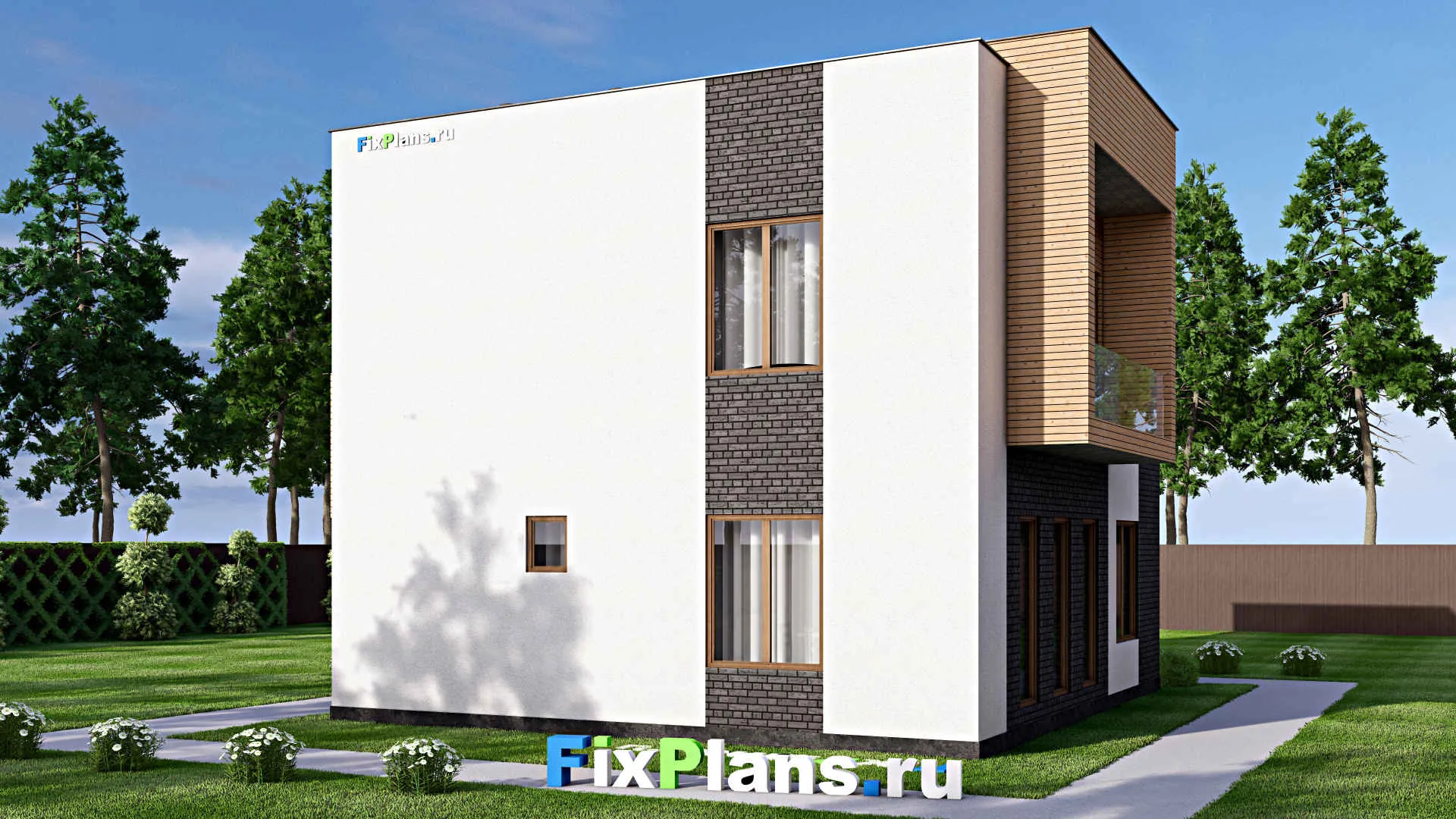 F-16433 - Проект двухэтажного дома 9 на 12, площадью 150 м² с 4 спальнями