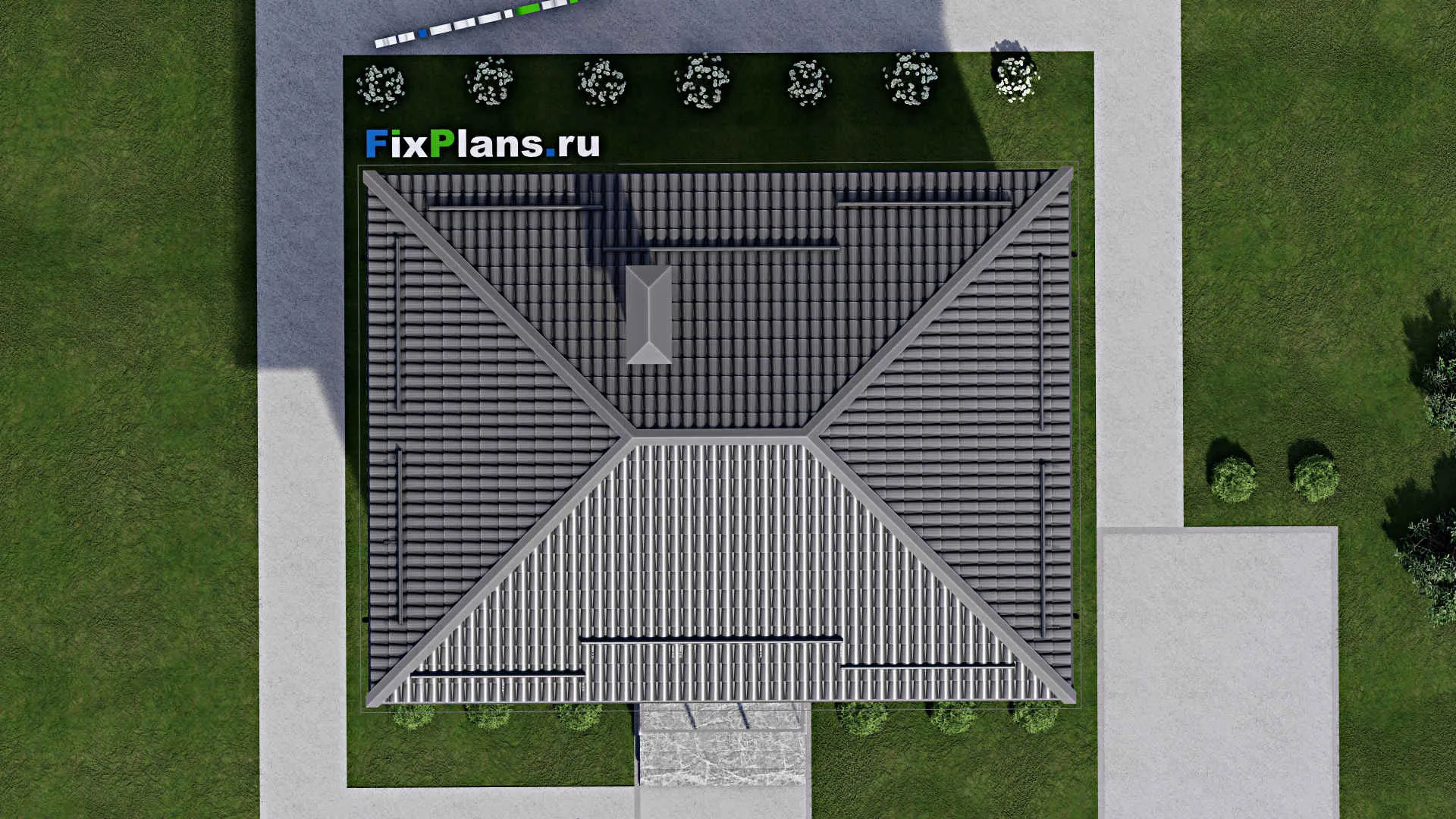 F-2870 - Проект двухэтажного дома 8 на 11, площадью 110 м² с балконом и 4 спальнями